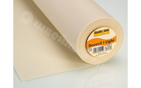 Decovil Light (90смх15м беж) Легкая плотная клеевая прокладка, гнется, для сумок, шляп, поясов