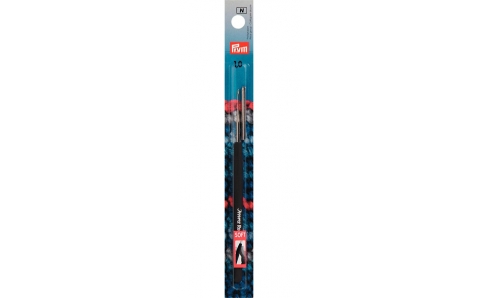 175623 Prym Крючок для вязания стальной с защитным колпачком и мягкой ручкой 1,0 мм