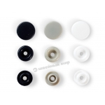 393008 Prym Love Кнопки "Color Snaps" круглые серые, белые, темно-синие 12,4 мм 30шт.