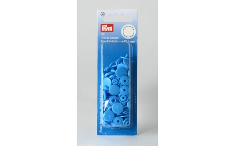 393108 Prym Кнопки "Color Snaps" сине-стальные 12,4 мм 30 шт.