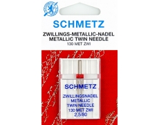 Игла Schmetz двойная для ниток металлик  №80/2,5 (130MET ZWI)